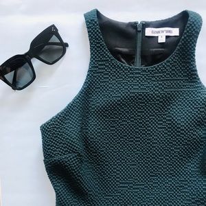Elizabeth and James Textured Sleeveless Mini Dress